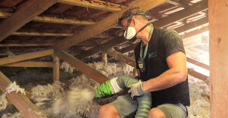 Réalisation d'une isolation de combles perdus à la Roche sur yon par ADAIR