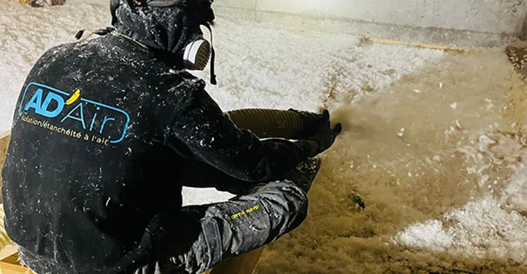 Réalisation d'une isolation de combles perdus à la Roche sur yon par ADAIR