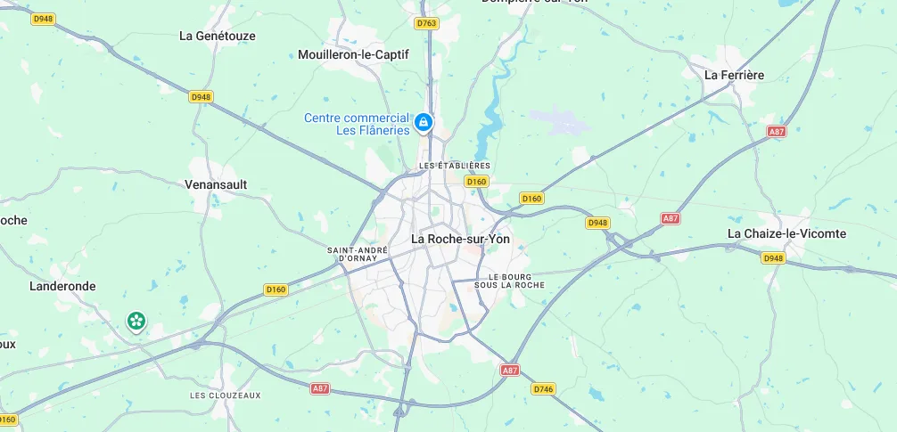 Zone d'intervention à La Roche sur Yon pour l'isolation des combles perdus