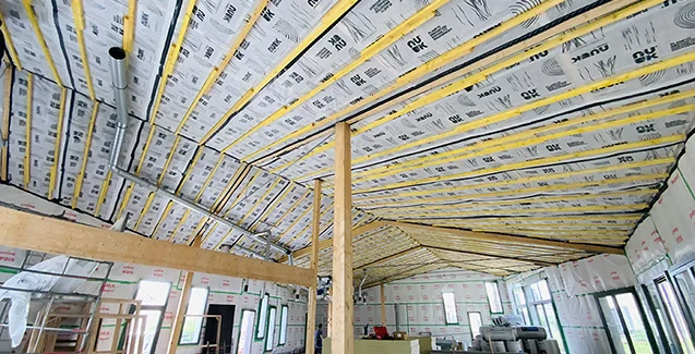 Réalisation d'une étanchéité à l'air par ADAIR en Pays de la Loire