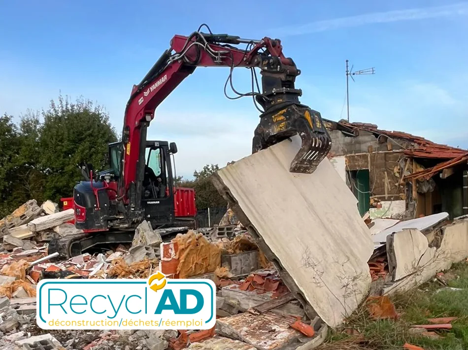 La démolition sur le secteur yonnais par Recyclad