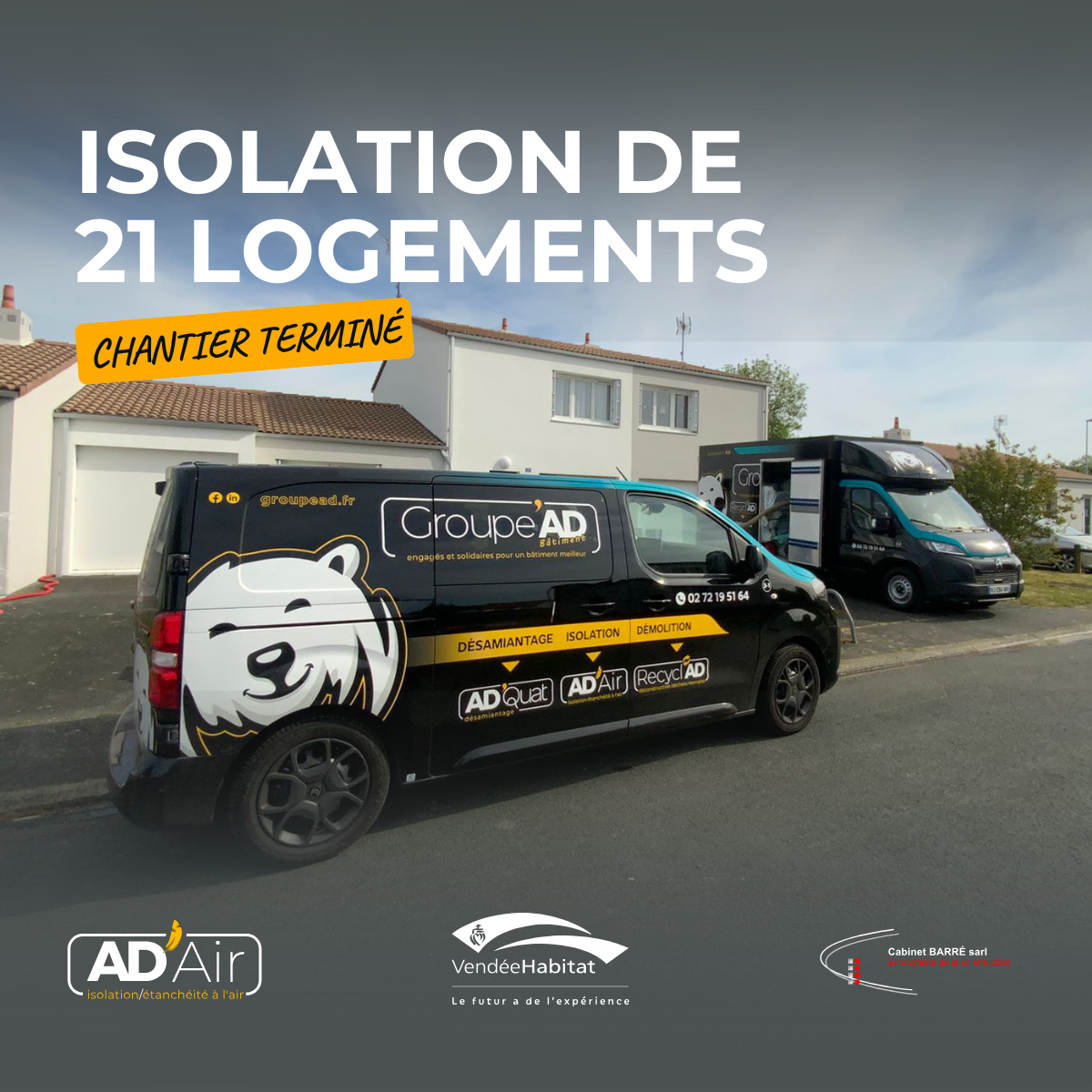 Isolation de 21 logements à Chantonnay
