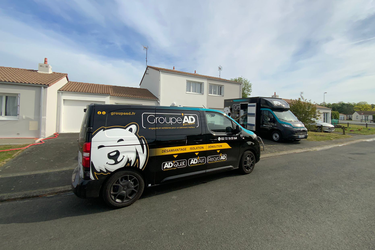 Combles isolées avec JETFIB DUO par AD'AIR en Vendée